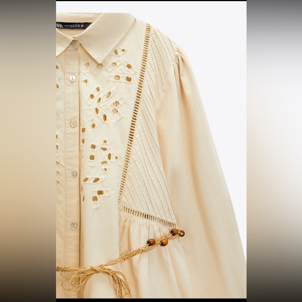 Zara Belted Shirt Dress - Picture 11 of 12